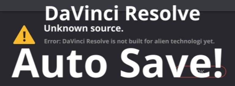 How to ENABLE Auto Save in DaVinci Resolve (Remove Stress)
