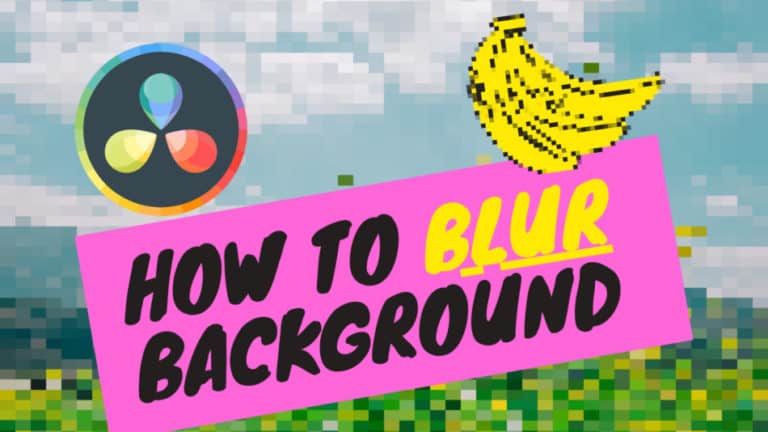 How to Blur Background in Davinci Resolve