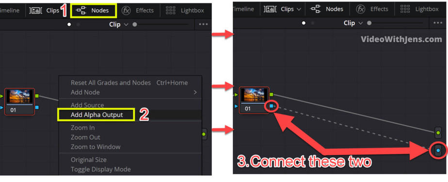 create an alpha output