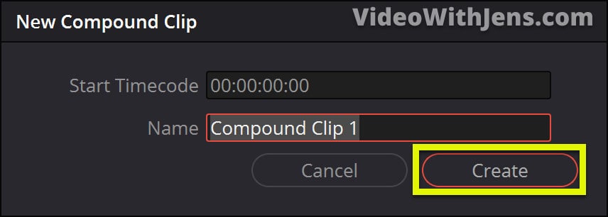 compound clip menu