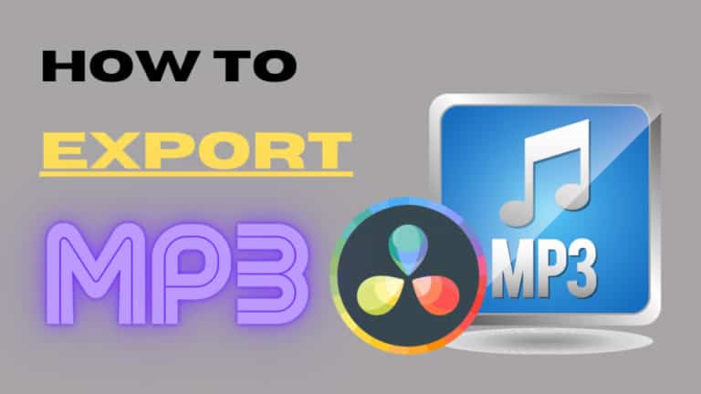 How to Export MP3 in Davinci Resolve (Render Audio Only)