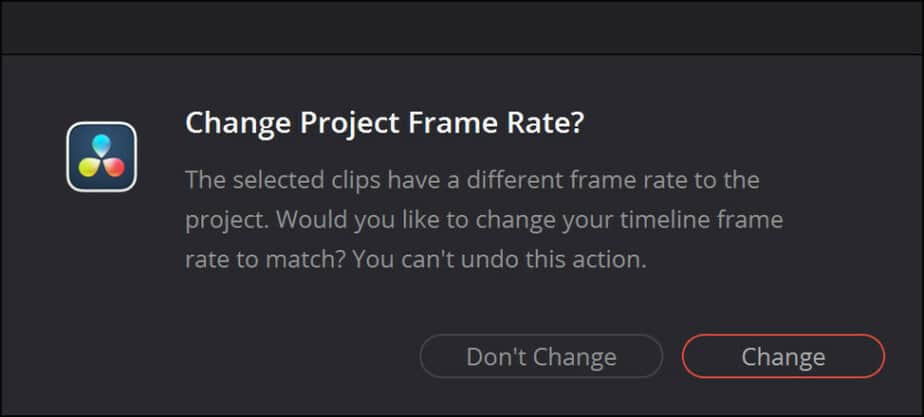 change frame rate?