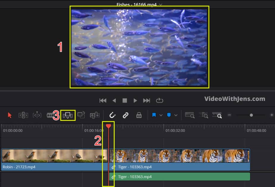 How to Insert Clips to the Timeline in DaVinci Resolve