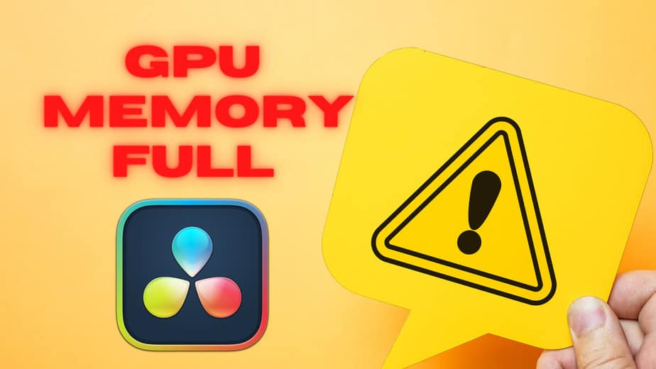 Fix GPU MEMORY FULL in DaVinci Resolve