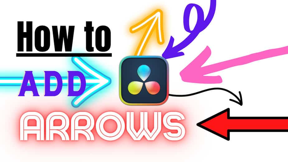 How to add an arrow davinci resolve. Insert arrows, make them
