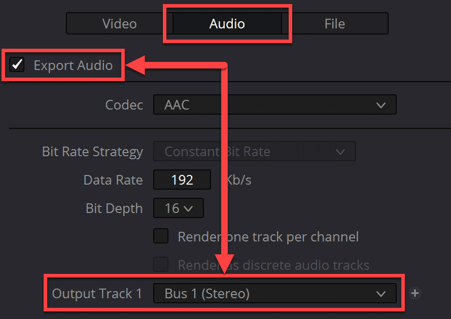 audio settings