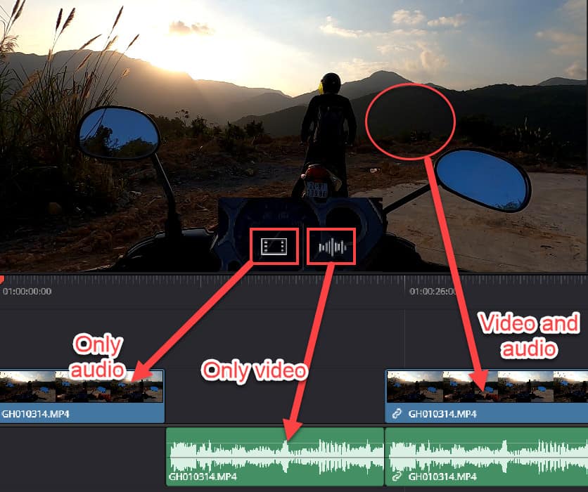 drag video audio or both