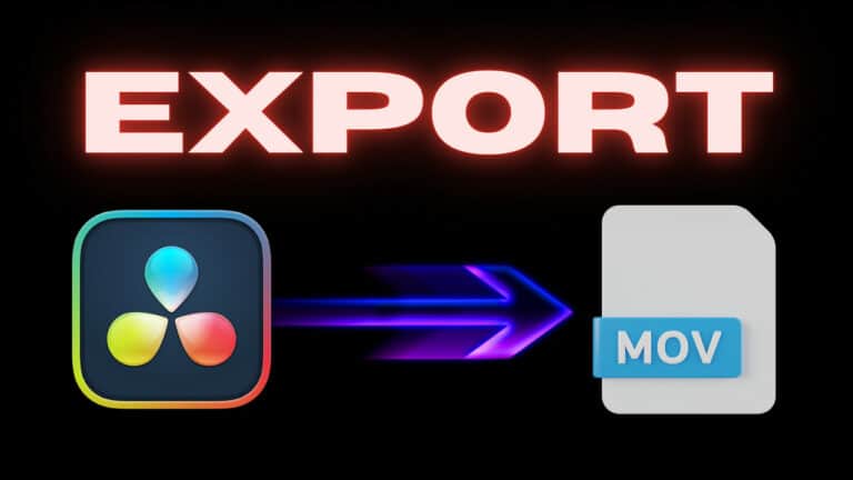 Export MOV in DaVinci Resolve: Best Settings (+ Fix Issues)