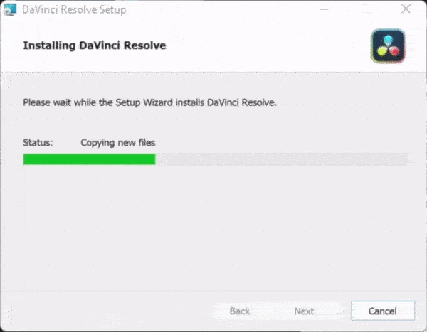 installing resolve