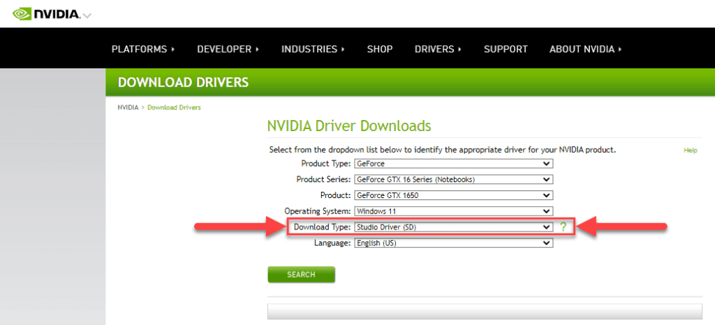 download nvidia studio driver