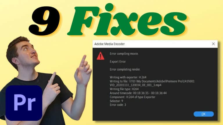 Premiere Pro “Error Compiling Movie” Solved by Adobe Expert