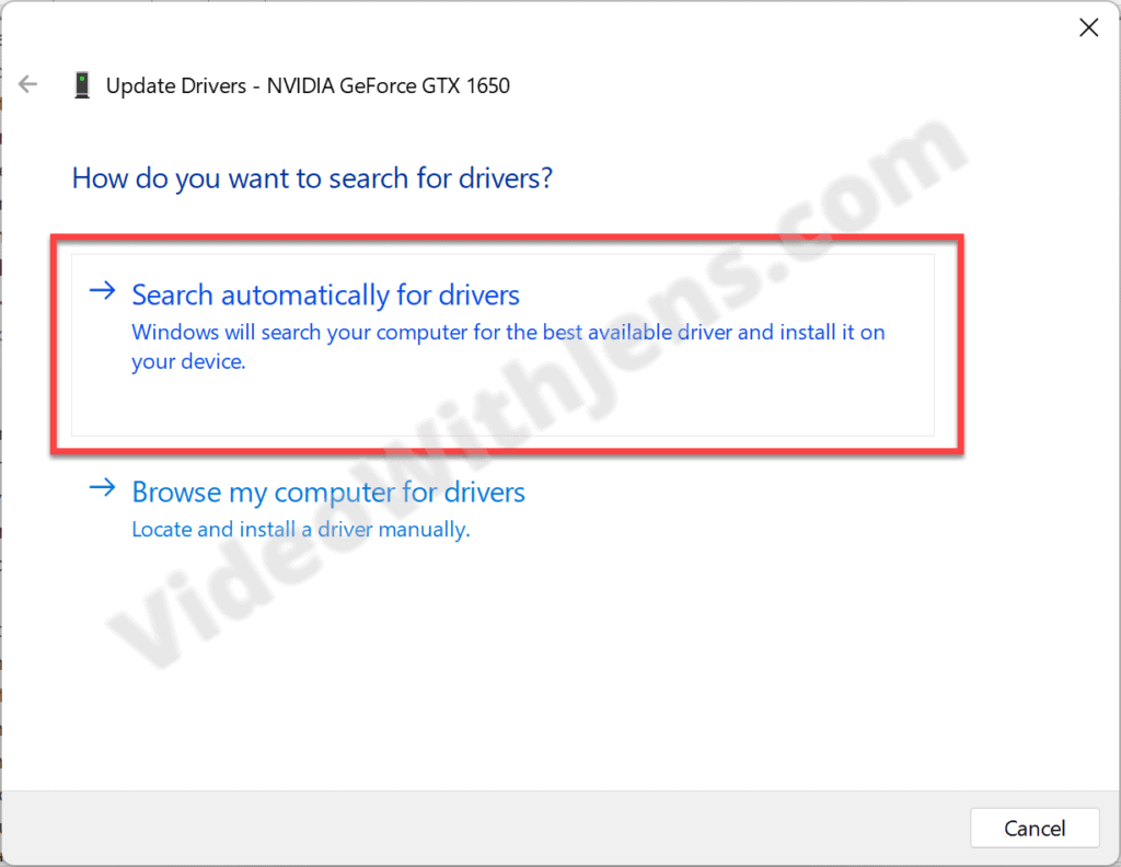 search for drivers