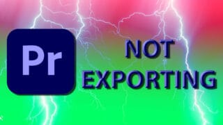 premiere pro not exporting